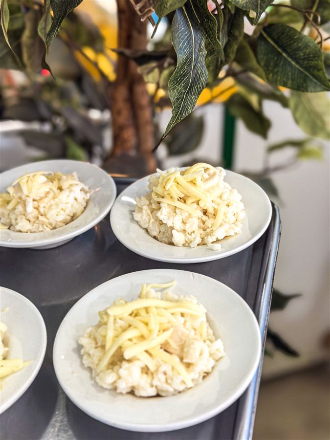 Risoto individual do cardápio do Encanto e Magia